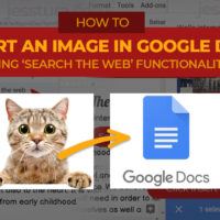 Jess Tura insert an image in Google Docs search the web