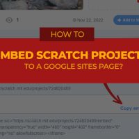 google sites embed scratch porject to google sites page 2B